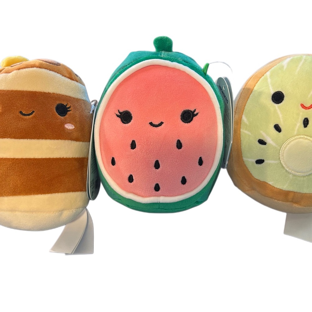Smiling Watermelon Plush Toy - Pink & Green Fruit Plush